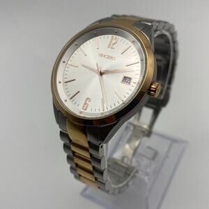 Elegant Vincero Ladies Gold Silver Tone Stainless Steel Watch New Battery